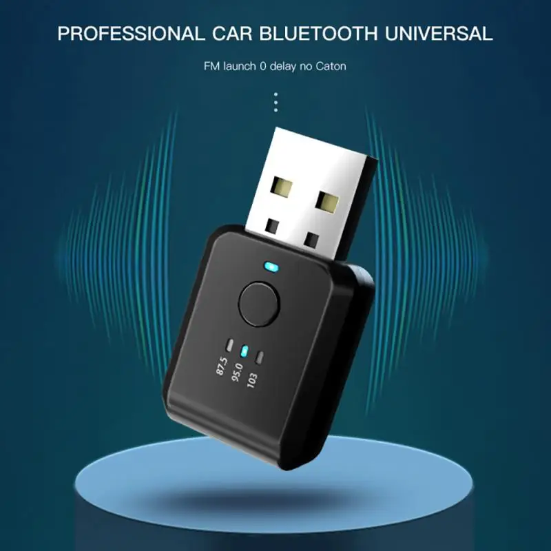 Bezvadu USB Bluetooth 5.0 Adapteri FM Raidītājs Adapteris, Automašīnas Stereo Audio Mūzikas Uztvērēju, Adapteri Auto Aksesuāri FM01