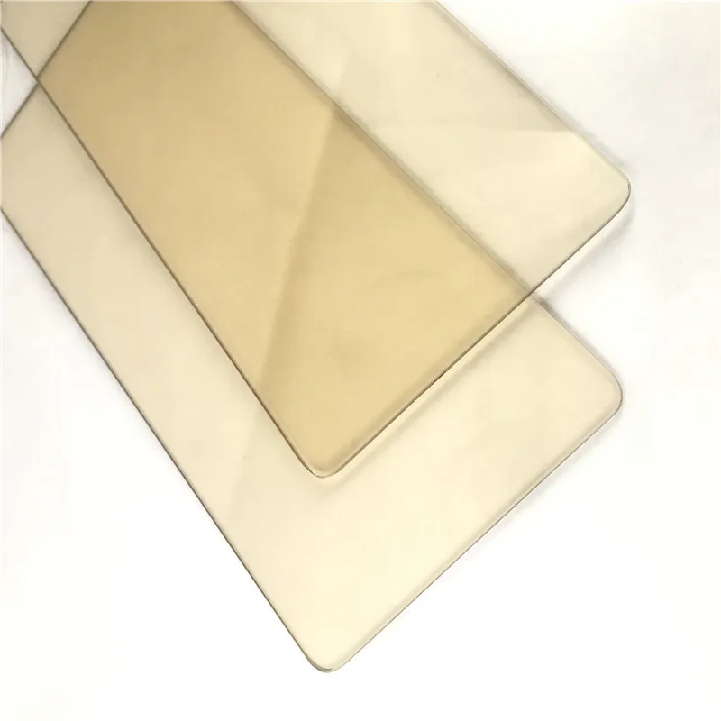 Karstumizturīga Stikla Plāksnes, 50X80Mm Indukcijas Plīts Elektriskā Keramikas Plīts Cepeškrāsns ar Caurspīdīgs Dzeltens-Brūns Apkures Plāksne