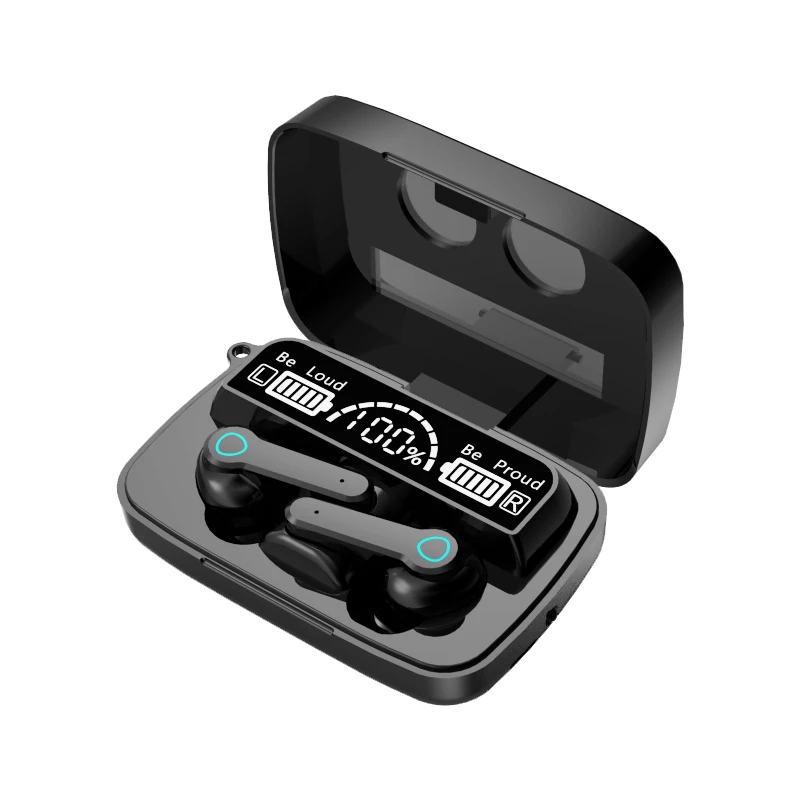 Hotest M19 TWS Bezvadu Bluetooth Austiņas Bezvadu Earbuds Ūdensizturīgs Sporta Earbuds HIFI Stereo Austiņas Ar LED Displeju