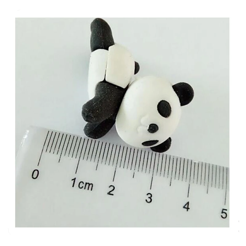 Adroable Dzīvnieku 3D Panda Dzēšgumiju Kawaii Radošo Cute Skolas Piederumi, Kancelejas Dzēšgumijas Miega Panda Bērnu Dzēšgumiju