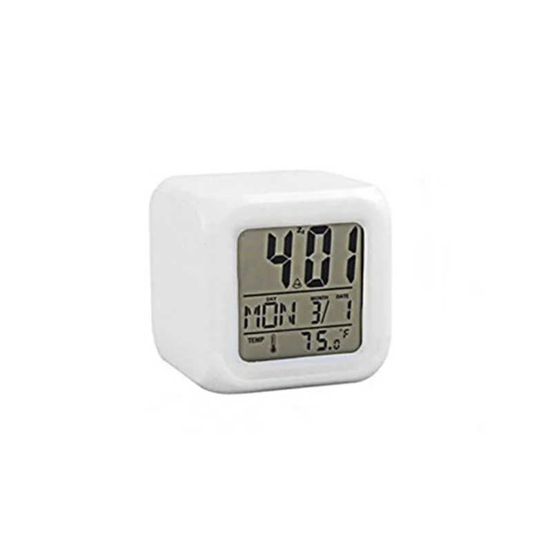 Krāsains Digitālo Smart Alarm Clock Darbvirsmas Mazu Pulksteni LED Izslēgtu Gaismas Galda Multi-Function Elektroniskie Pulksteņi Mājas Guļamistaba