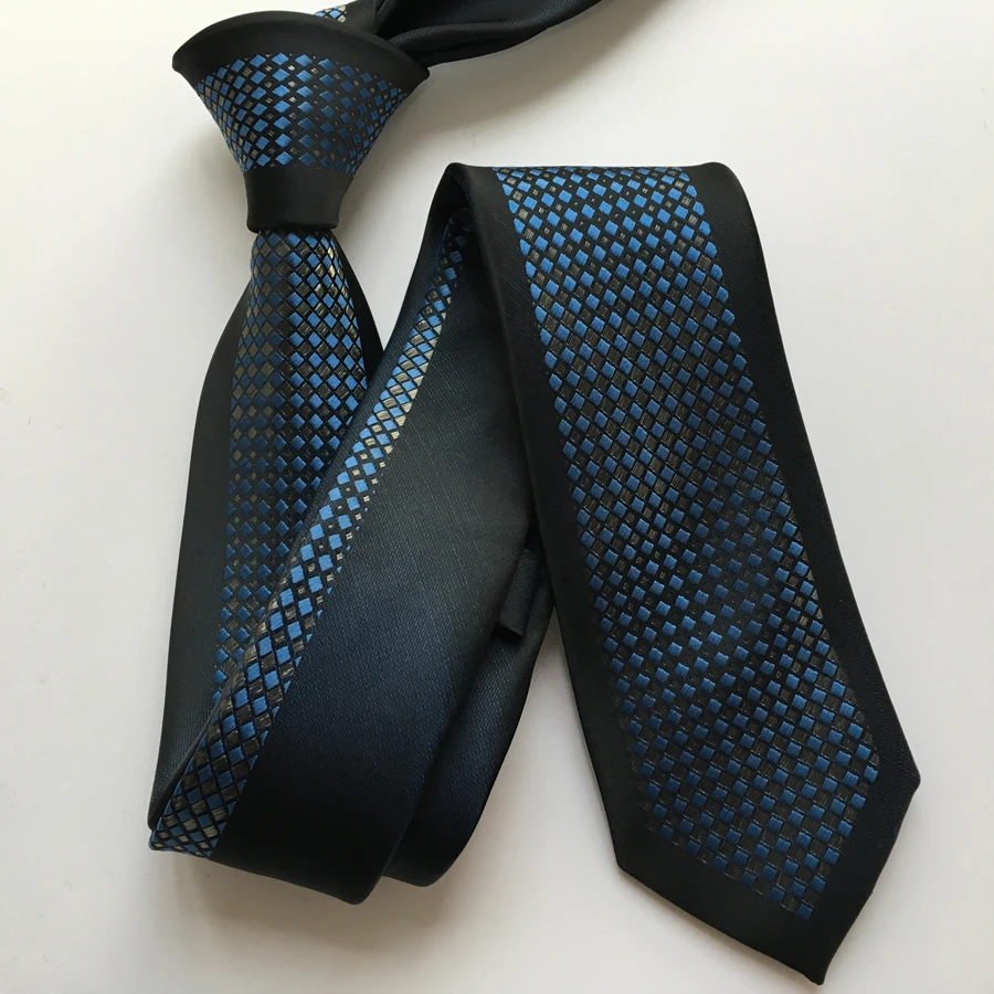 Ir 2021. Vīriešu Kaklasaites Dizainers Augstās Amatniecības Panelis Apkakli, Kaklasaiti, Melnas Robežas ar Sudraba Blue Diamond Tīkli Cravates