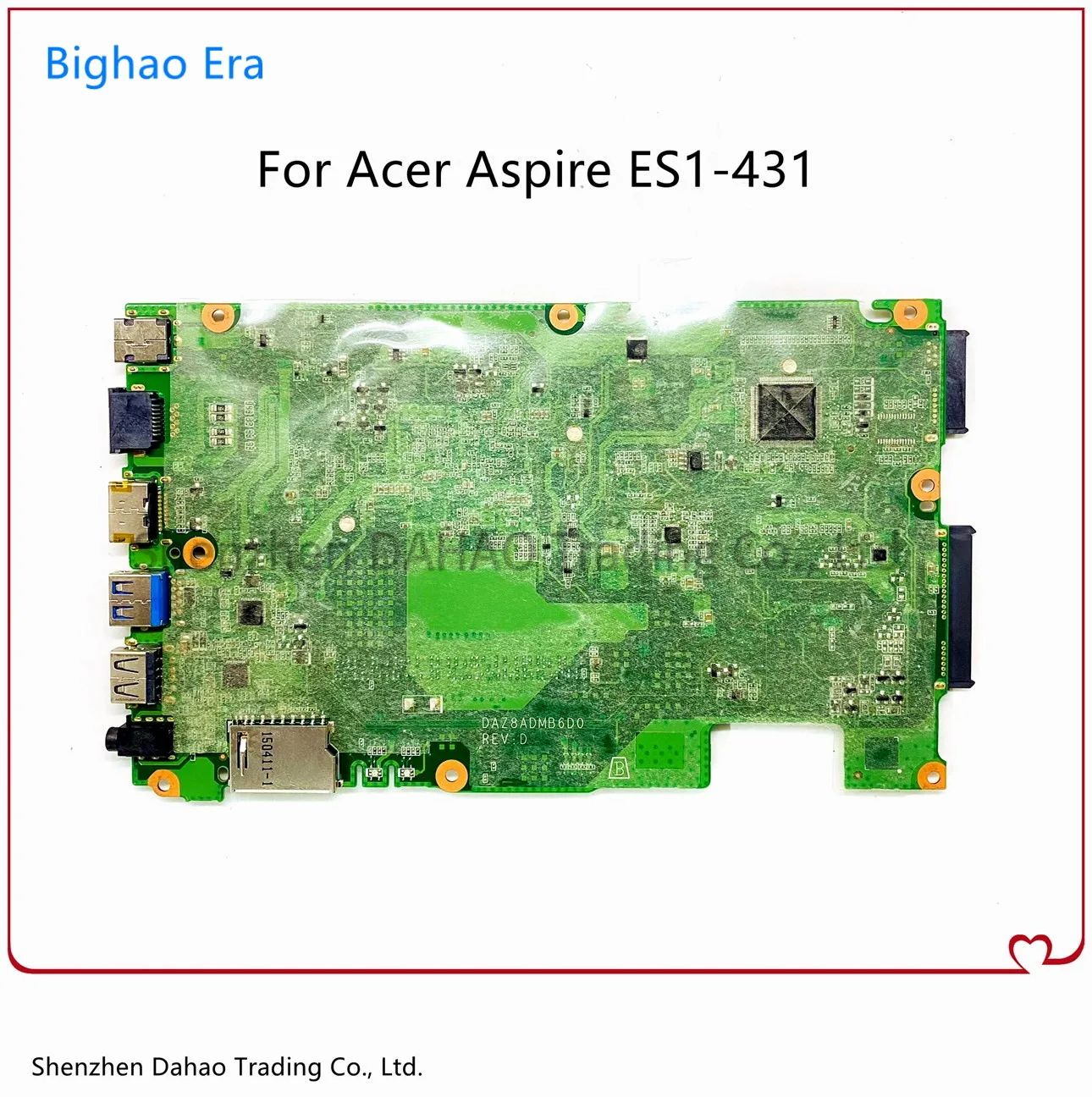 Par Acer Aspire ES1-431 Z8AD Klēpjdators Mātesplatē DAZ8ADMB6D0 Ar Intel N3050/N3060 CPU DDR3 Darba NBMZC11005 NB.MZC11.0CP