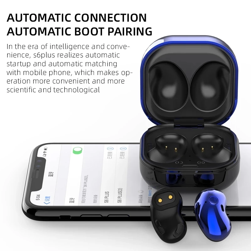 S6 Plus TWS Bluetooth 5.1 Stereo Austiņas Bezvadu Austiņas Sporta Ūdensizturīgs Austiņām Ausī Earbuds Apple iPhone Android