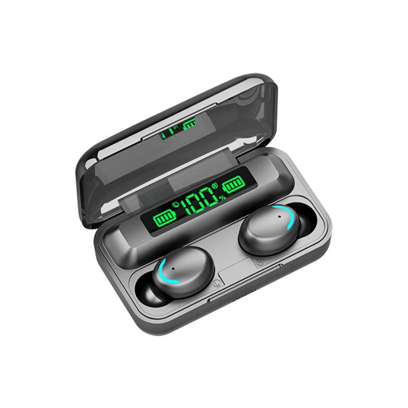 F9 Bezvadu Bluetooth Austiņu 9D Stereo Sporta auss pumpuri bluetooth 5.0 TWS Earbuds ar Mic Uzlādes LODZIŅĀ Viedtālrunis earbuds