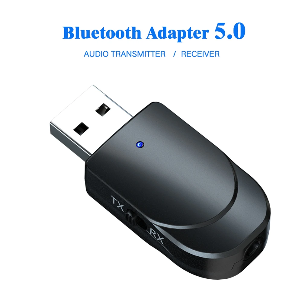 Bluetooth 5.0 Audio Uztvērējs, Raidītājs 3 IN 1 Mini 3,5 mm Ligzda AUX USB Stereo Mūzikas Bezvadu Adapteris TV Auto DATORA Austiņas