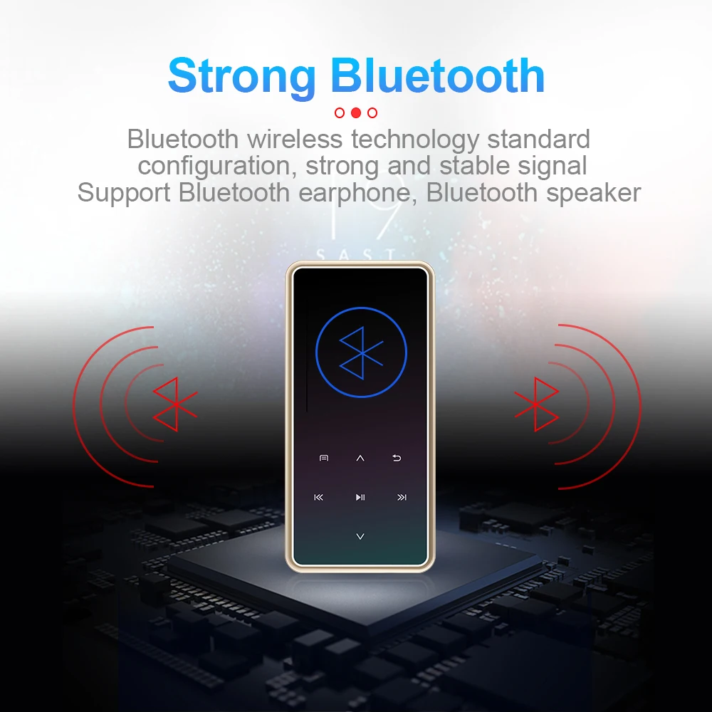 SRUTON Jaunu M12 Bluetooth, mūzikas atskaņotājs MP3 Mūzikas Atskaņotājs ar Touch Screen un iebūvētās 32GB Walkman Portatīvo Lossless Skaņu FM Radio