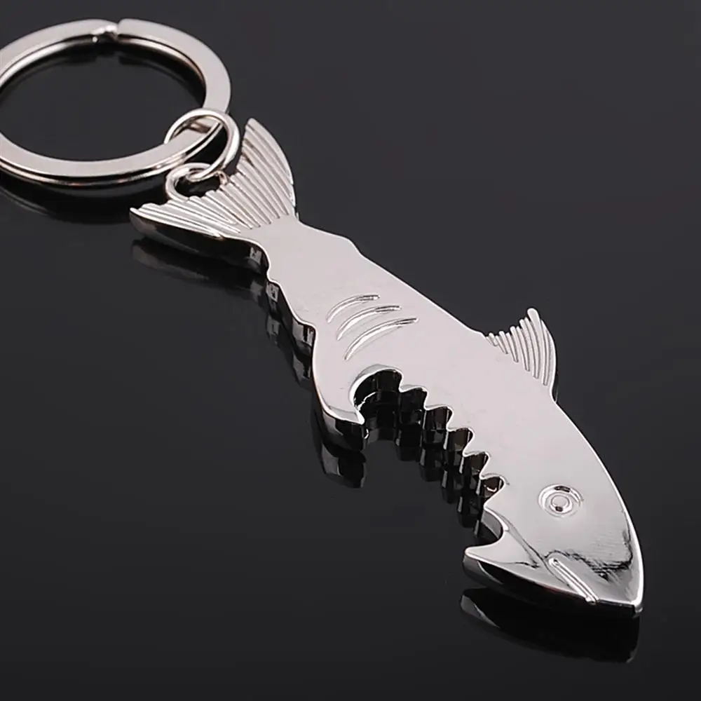 Haizivs pudele nazis keychain cinka sakausējuma daudzfunkciju zivju korķviļķis atslēgu ķēdes, suvenīri, dāvanu taustiņš vāciņa rūpnīcas veicināšana