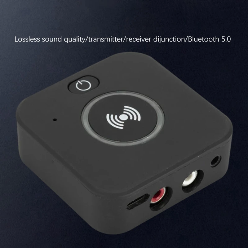 2-In-1 Mini Bt 5.0 Bezvadu Raidītājs Uztvērējs Mūzikas Audio Adapteris Ar Aptx Zema Latentuma 3,5 Mm Aux Ligzdu Tv Pc Auto