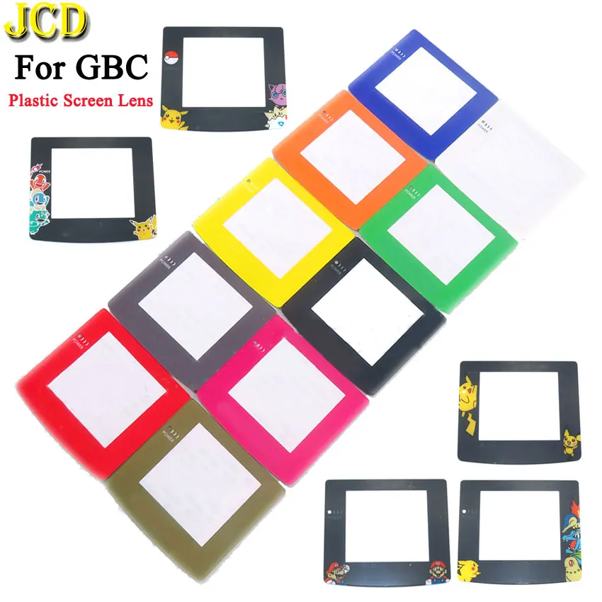 JCD Plastikāta Stikla Ekrāna Objektīvs Nintend Gamboy Krāsu GBC Spēļu Konsole Ekrānu, Objektīva Aizsargs Cove