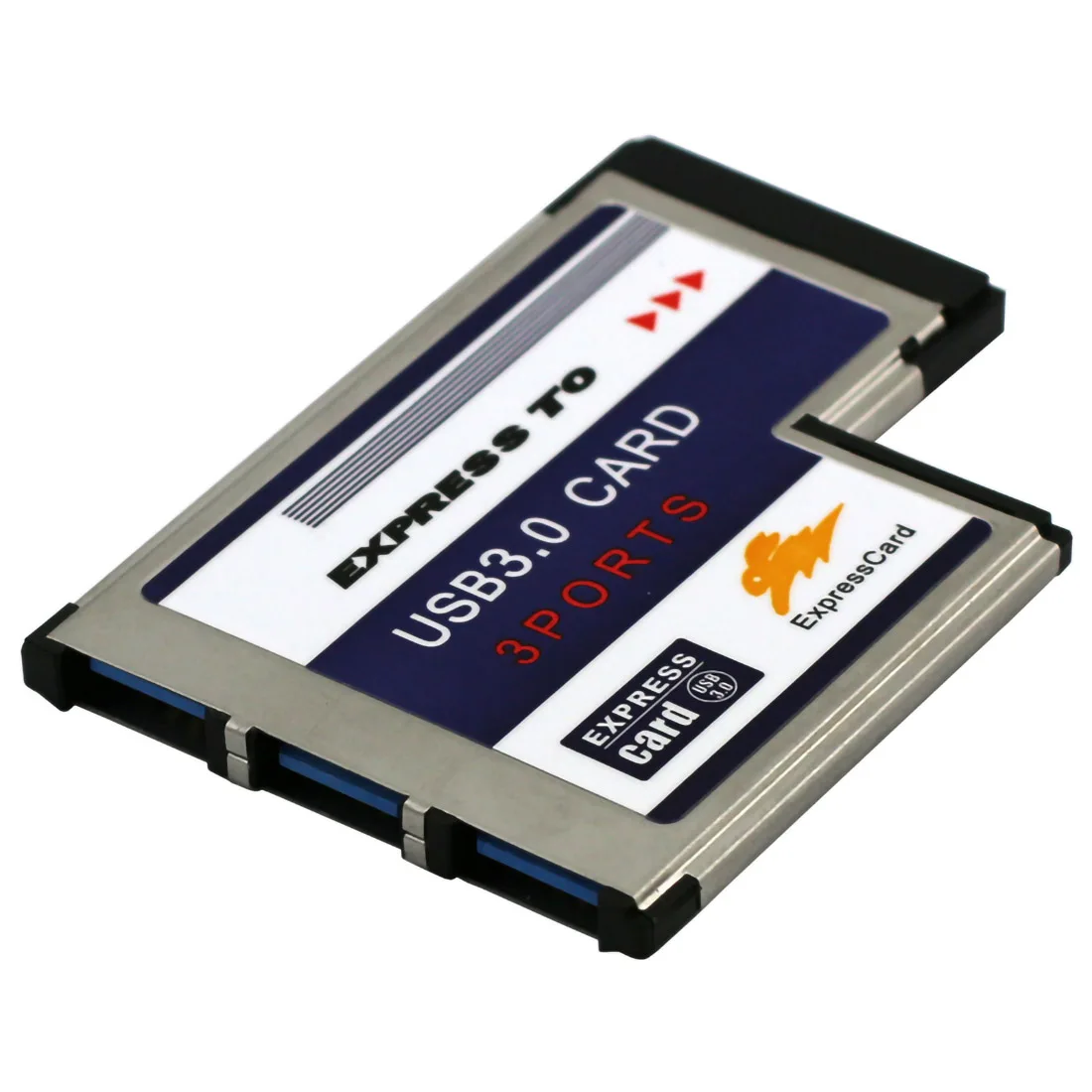 PCI-E Express Card 54 mm Expresscard Paslēpta USB 3.0 Adapteris 5Gbps USB3.0 3 Portu, Express Card 54 PCMCIA HUB Converter PC