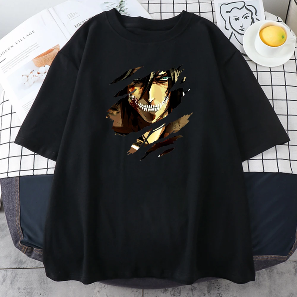 Sieviešu Anime T Krekli Uzbrukumu Titan Zaudēt Gadījuma Harajuku Streetwear Tee Krekls Vasaras Īsām Piedurknēm Kārta Ncek Izmēra T-krekls