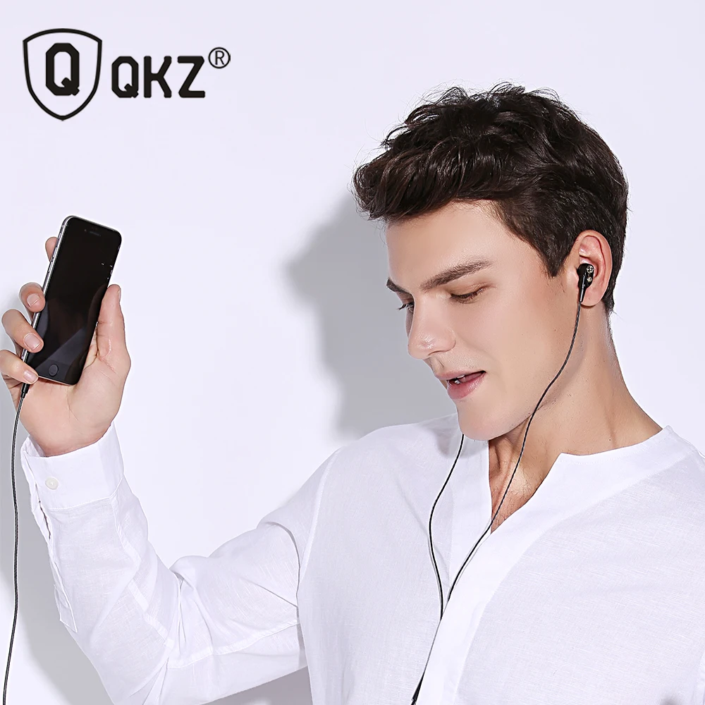 Sākotnējā QKZ CK8 Austiņas Mobilo Telefonu Lēti Dzirdes aparāti Vadu Austiņas Spēlētājs Handfree Auss Pumpuri Austiņas Ar Vadu Earbuds