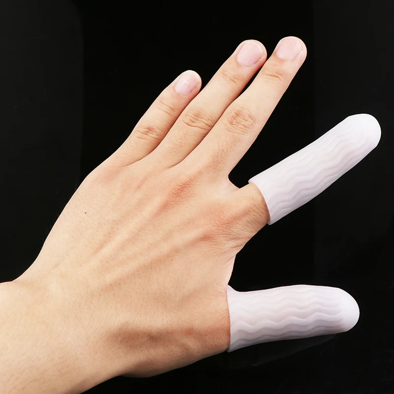 1 Pāriem Silikona Gēla Caurules Pārsējs Pirkstu, Pirksta Aizsargs Cimdu Piedurknēm Sāpju Apsildāmi Pirkstu Cimdi Ar Neslīdošu