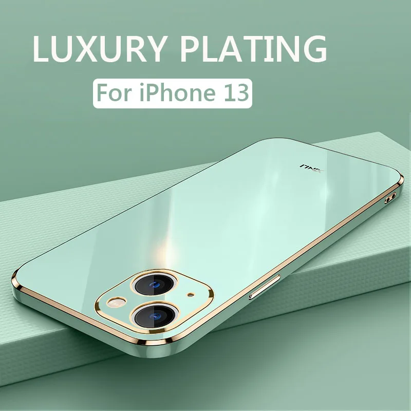 Luksusa Spīdīgs Laukumā Apšuvuma Tālrunis Lietā Par iPhone 13 12 Pro Max Triecienizturīgs Mīksto TPU Silikona Aizmugurējā Vāciņa Telefonu Gadījumos