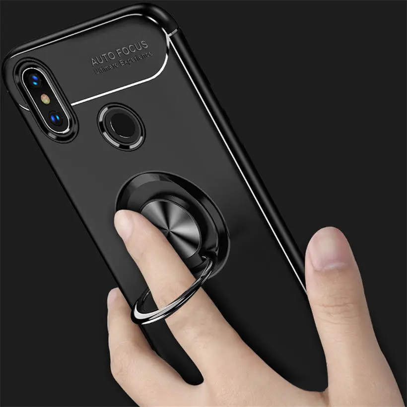 Pirkstu Gredzenu Magnētiskais Turētājs Gadījumā Redmi 5. Piezīme Pro, Ņemiet vērā, 5.A Silikona Gadījumos Xiaomi Redmi Piezīme 5 6 7 8 9 pro MAX Mi 6 8 SE