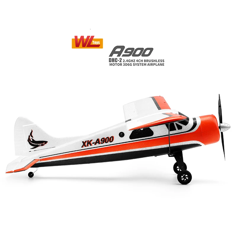Wltoys XK DHC-2 A900 Uzlabot A600 RC Lidmašīnu RTF 2.4 G Brushless Motors 3D/6G Saderīgu FUTABA S-FHSS Gaisa kuģa RC Planieris