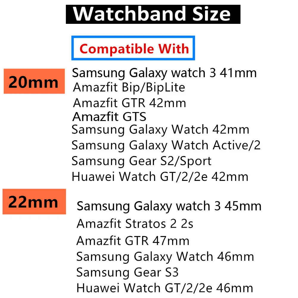 Silikona siksniņa Samsung watch 46mm Aktīvo 2 42mm/Huawei skatīties GT2/Amazfit rkp Divu toņu nomaiņa siksnu Samsung watch 3