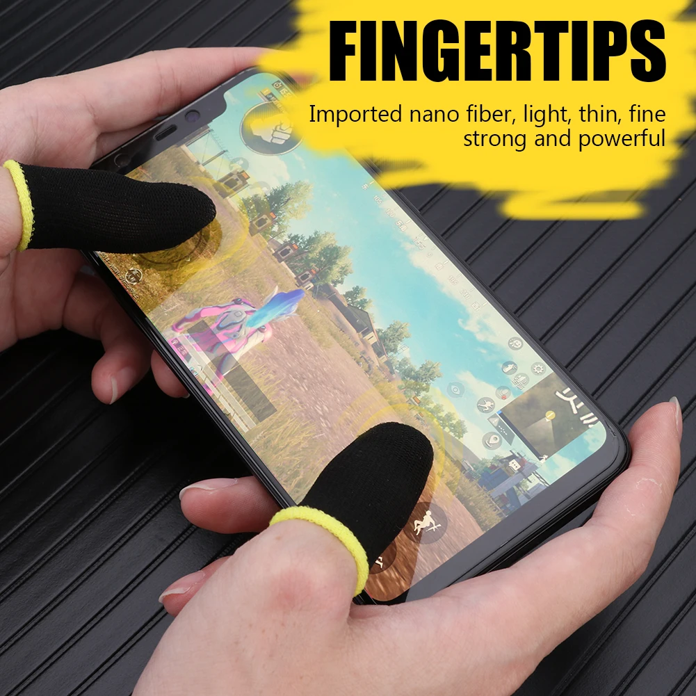 2gab Pirkstu Segtu Spēļu Kontrolleris PUBG Spēle Sviedri Pierādījumu Jutīga Non-Scratch Touch Screen Spēļu Pirkstu, Pirksta Uzmava Cimdu