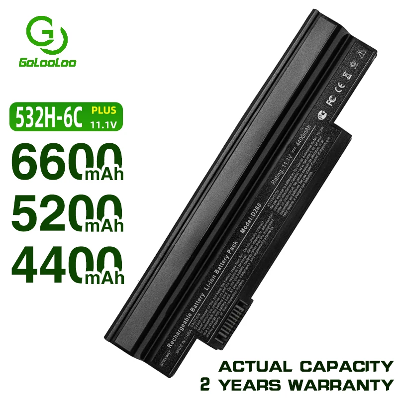 Golooloo Akumulatoru Acer Aspire one 253H 532h 532G AO532h par eMachines 350 eM350 NAV51 NAV50 UM09H31 UM09H41 UM09G31 UM09H75