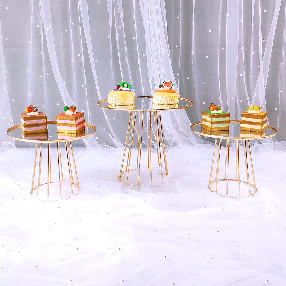 Metāla kūka plaukts Kāzu deserts display rack Dzimšanas dienas svinības Dekoratīvās cupcake plaukts Pārtikas kūku paplātes