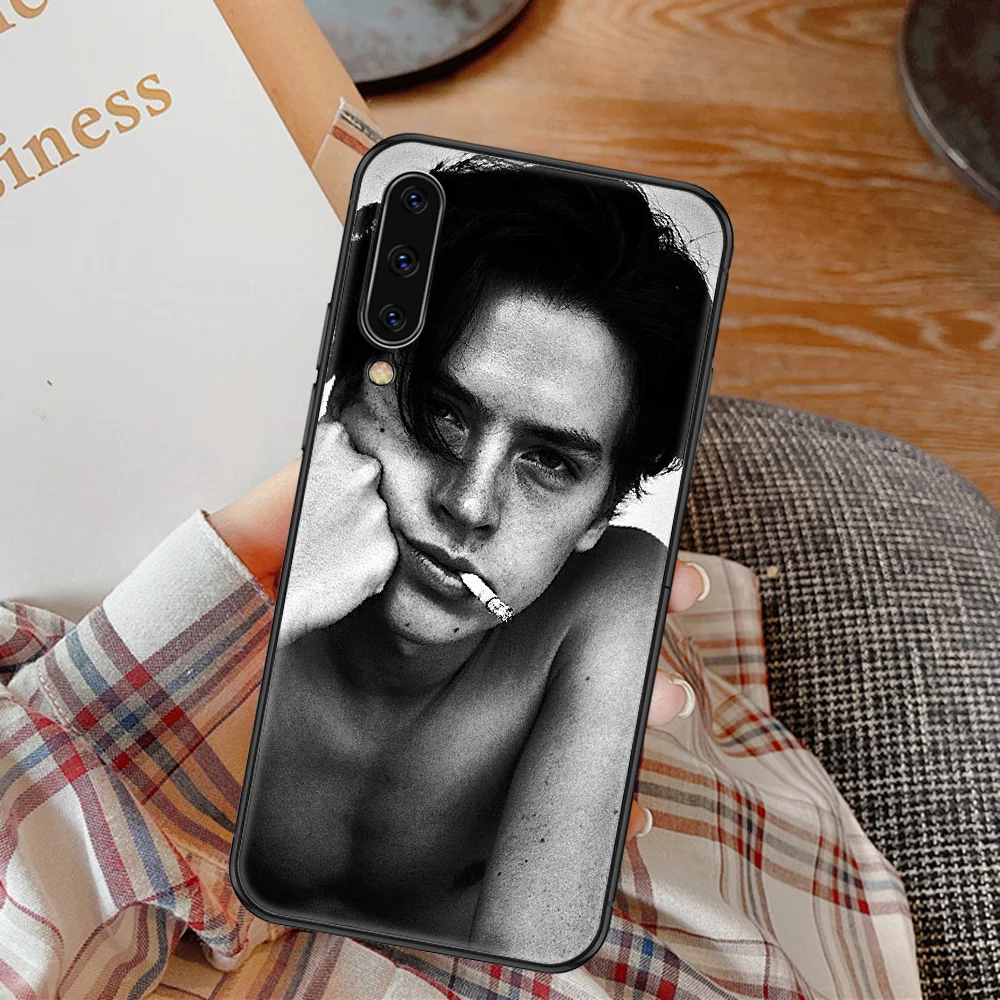 TV Riverdale Sērijas Cole Sprouse Tālrunis Case For Samsung Galaxy 10 12 20E 21S 30 32 40 50 51 52 70 71 72 5 6 7 2016 2018 melns