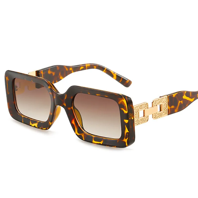 2022. gadam, Modes Mazs Taisnstūris Jelly Pelēkā krāsā, Saulesbrilles Sieviešu Toņos UV400 Retro Laukumā Leopard Vīriešiem, Saules Brilles