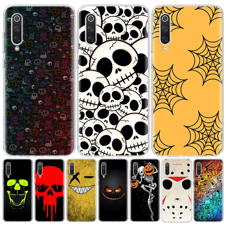 Bat Skelets Halloween Modelis Šausmu Phone Gadījumā Xiaomi Redmi 9 9.A 9.C 9T 8.A 7.A 6 6A S2 Capa Ņemiet vērā, 10 Pro 10S 11 9S 8T 8 7 5