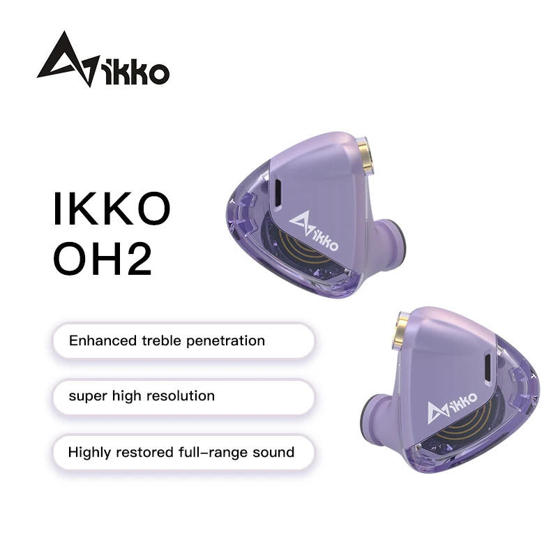 IKKO Opal-OH2 IVP Dinamiskas Austiņas Austiņas in-ear Monitor Earbuds HIFI Austiņas Augstas Kvalitātes Noņemams MMCX Standarta Kabelis