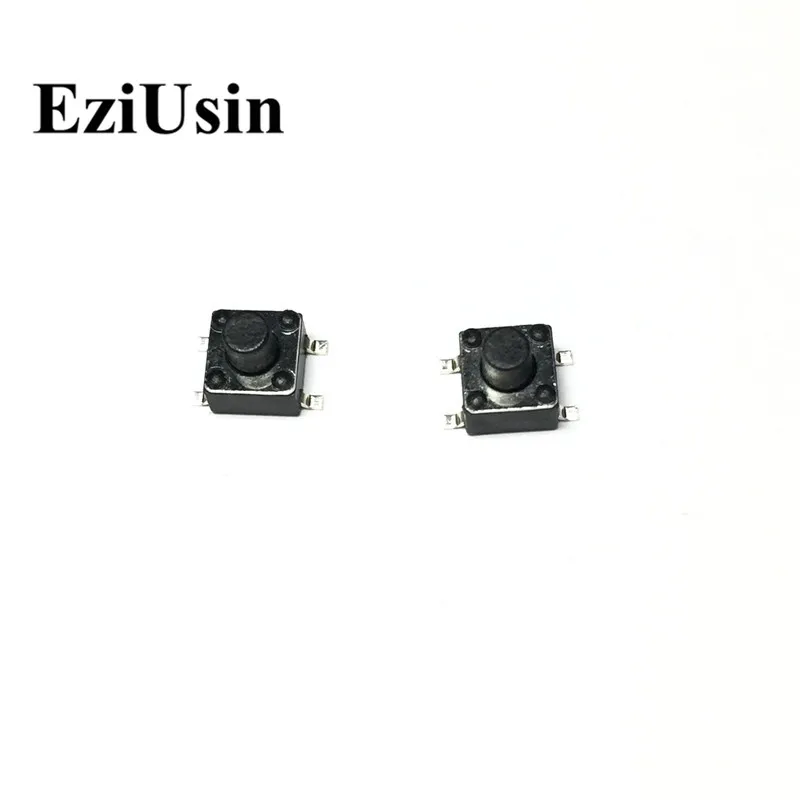 EziUsin 4.5*4.5*5 4P PCB, Klaviatūras Touch Pogas, Mikro Slēdzis Laukumā SMD Mini Īslaicīgu Par Arduino Maker Skaņas