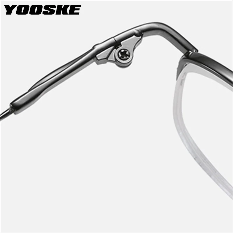 YOOSKE -1.0 1.5 2.0 3.0 -6 Gatavo Tuvredzība Brilles Vīriešu Biznesa Puse Kadru Shortsight Briļļu Unisex Tuvredzīgs Brilles