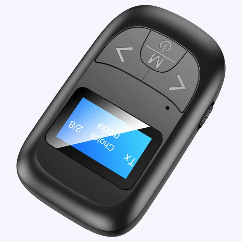 2 IN 1-Bezvadu Bluetooth 5.0 Uztvērējs, Raidītājs ar LCD Ekrānu, Stereo Music Dongle Atbalsta 3,5 mm Aux Handsffree Audio Adapteri