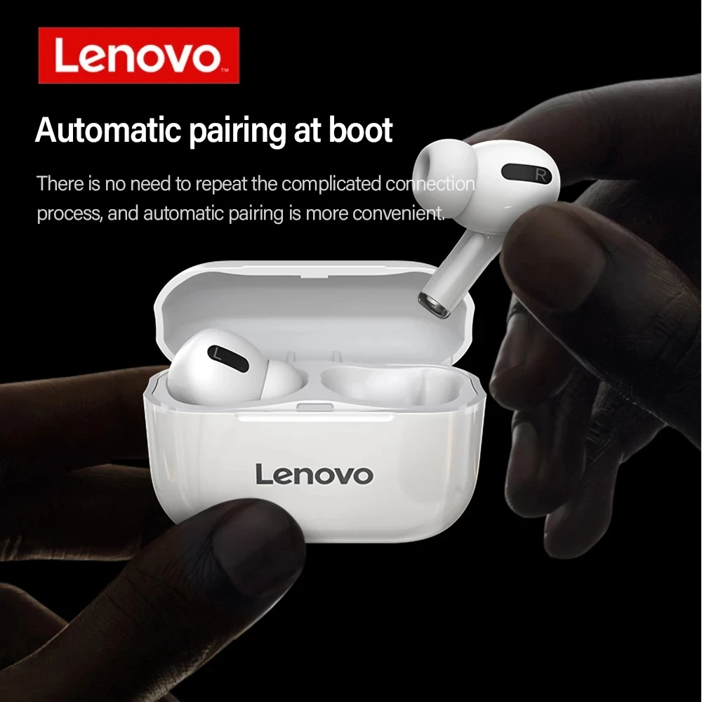 Lenovo LP1S TWS Bezvadu Austiņas Bluetooth Dual Stereo Touch Kontroli HiFi Mūzika Austiņas Jaunu سماعة fone de ouvido Bass austiņas