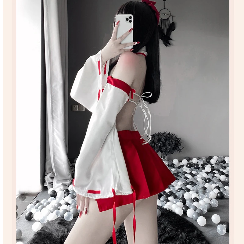 Japāņu Ragana Vienotu Anime Cosplay Kostīmi Super Sexy Kimono Krūšturis Siksna Apakšbiksītes Vednis Lomu Spēlēt Halloween Apģērbs Sievietēm