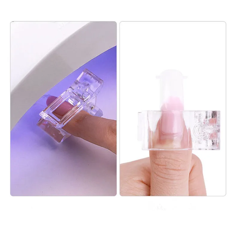 5gab Poli Nagu Gēls Ātri Būvniecības Padomi Klipu Pirkstu Pagarināšana UV LED Plastmasas Celtnieks Nagu Gēls Instrumentu Komplekti, kas paredzēti Nagiem