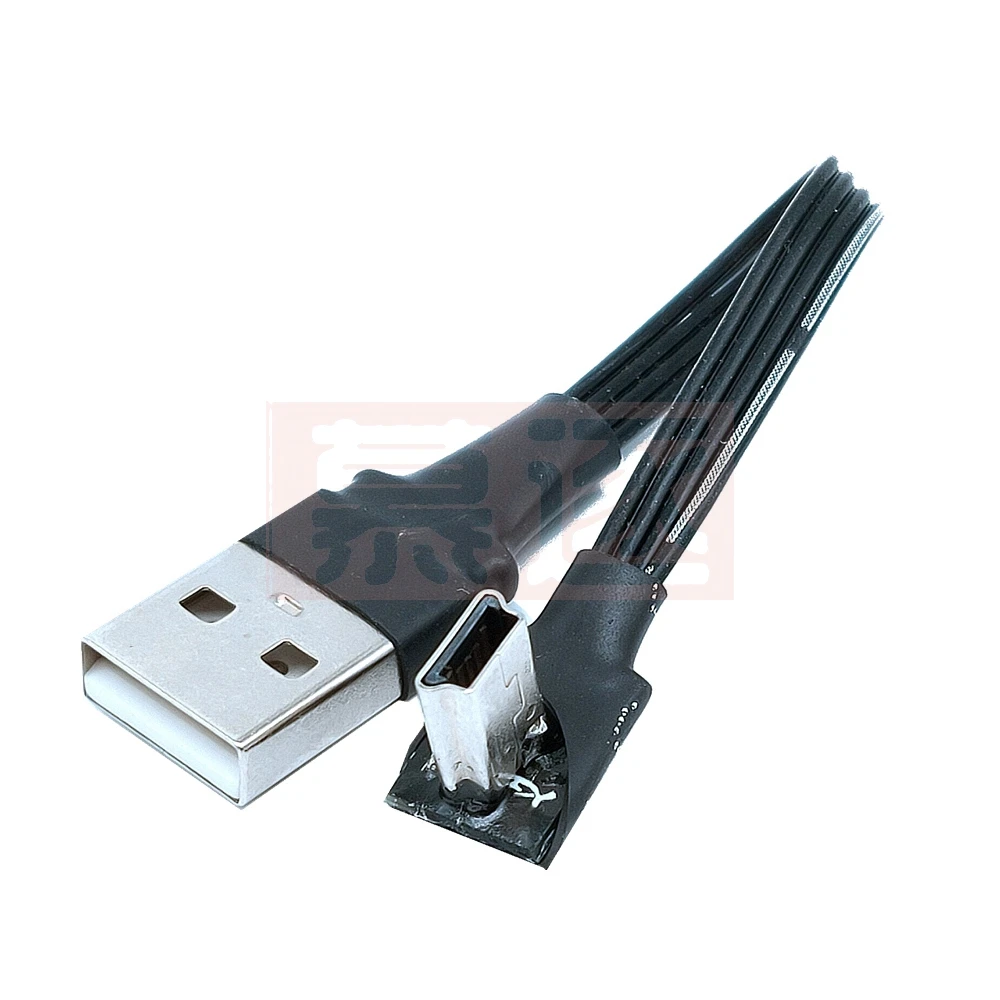 Super Flat elastīga Mini USB B Tips 5pin Vīrietis uz AUGŠU, uz Leju, pa Kreisi, pa Labi Leņķveida 90 Grādu USB 2.0 Vīriešu Datu Kabeli 0,1 m 0,2 m 0,3 m 0,5 m