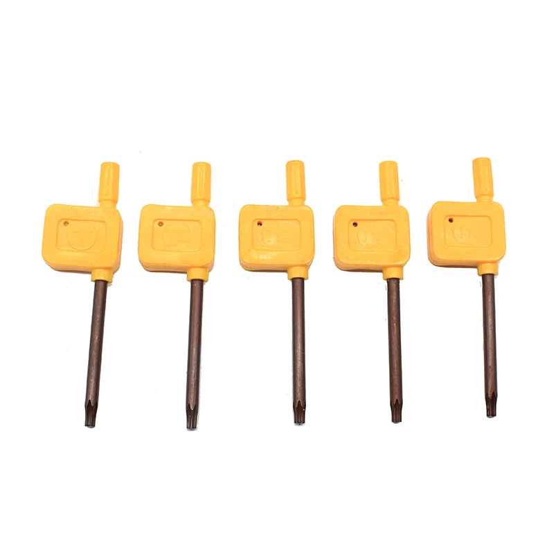 Dzeltenā karoga uzgriežņu atslēgas T15 Torx skrūves standarta uzgriežņu atslēgu Torx CNC instrumentu turētāja Virpu, piederumu, instrumentu, Darbarīku Piederumu Turētājs