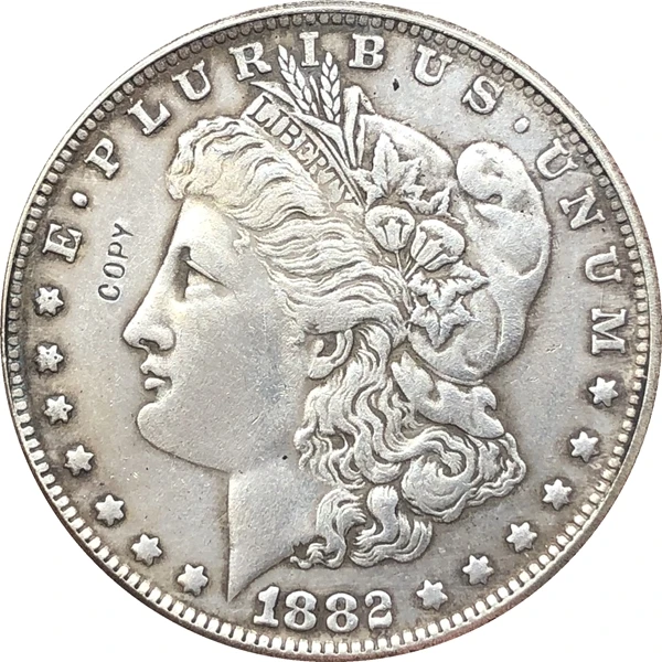 1882-S ASV Morgan Dolāru monētu KOPIJAS