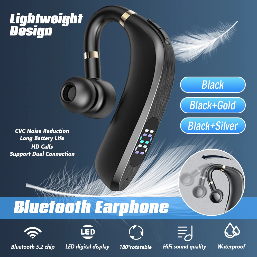 Mpow A30 Bluetooth V5.2 austiņas mūzikas Austiņas Ar ūdensizturīgu HiFi Stereo Skaņas Trokšņu slāpēšanas sporta bezvadu austiņas