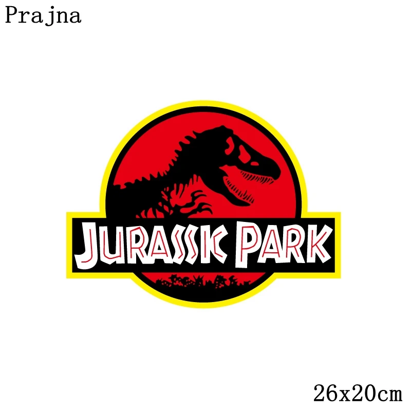 Jēzus Dinozauru Plāksteri Dzelzs Pārskaitījumu Apģērbu DIY Jurassic Park Plāksteris Siltuma Apģērbu Siltuma Uzlīmes, Aplikācijas