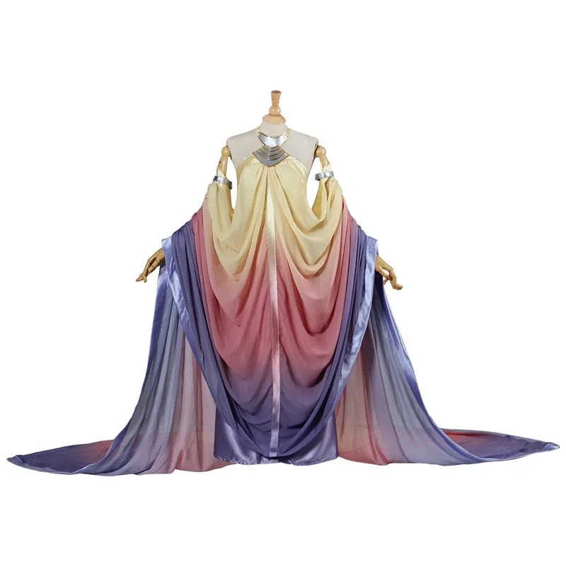 Padme Amidala Cosplay Kostīmu ilgi puse kleitas Halloween Kostīms sievietēm pieaugušo Padme Princese Kleita