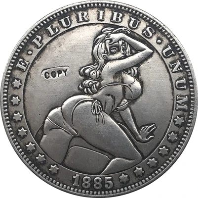 Klaiņot Niķeļa 1885-CC ASV Morgan Dolāru MONĒTAS KOPIJU 100 Tips