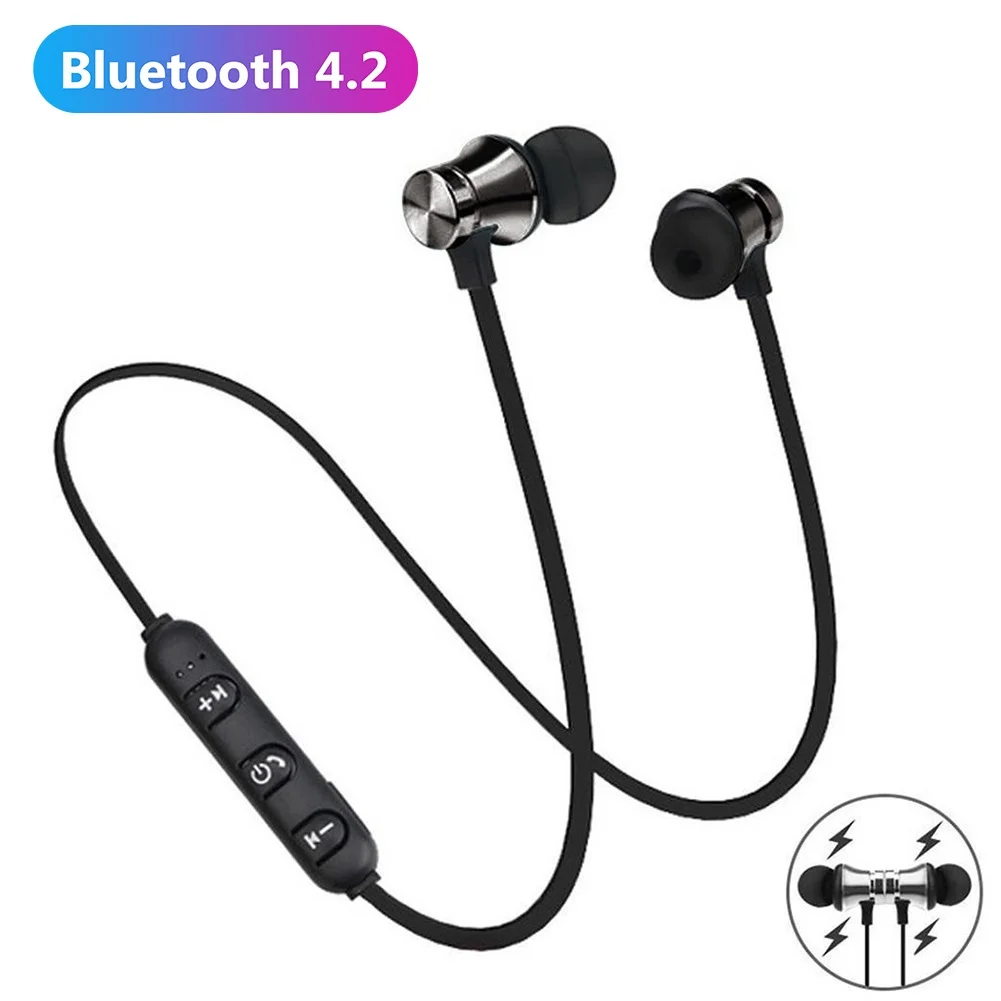 XT11 Magnētisko Adsorbcijas Bezvadu Bluetooth 4.2 In-Ear Austiņas Sporta Austiņas Stereo Skaļrunis Fone De Ouvido Tālruni