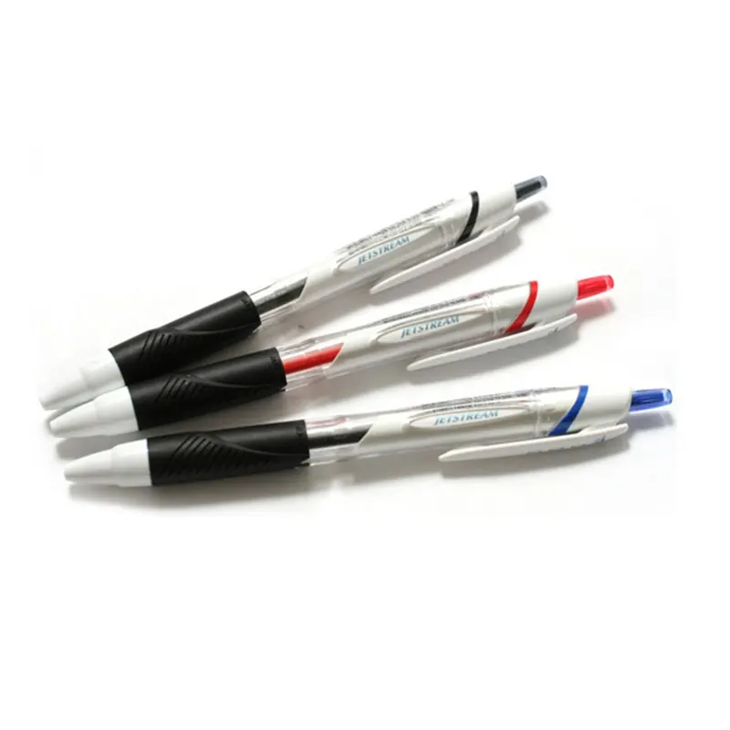 1gb UNI JETSTREAM Lodīšu Pildspalva Japānas Preses Naftas Pildspalvu SXN-155 Melna/ Zila/Sarkana Studentu Birojs Skolas Gluda Lodīšu Pildspalva 0.5 mm