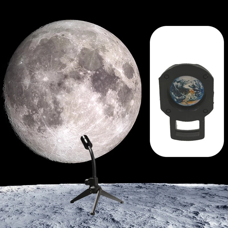 USB Mēness Zemes Projektoru Nakts Gaisma Led Galda Lampas Guļamistabas Atmosfēru Lampas Bārs, Kafijas Veikals, Sienas, Galda, Apdares Apgaismojums