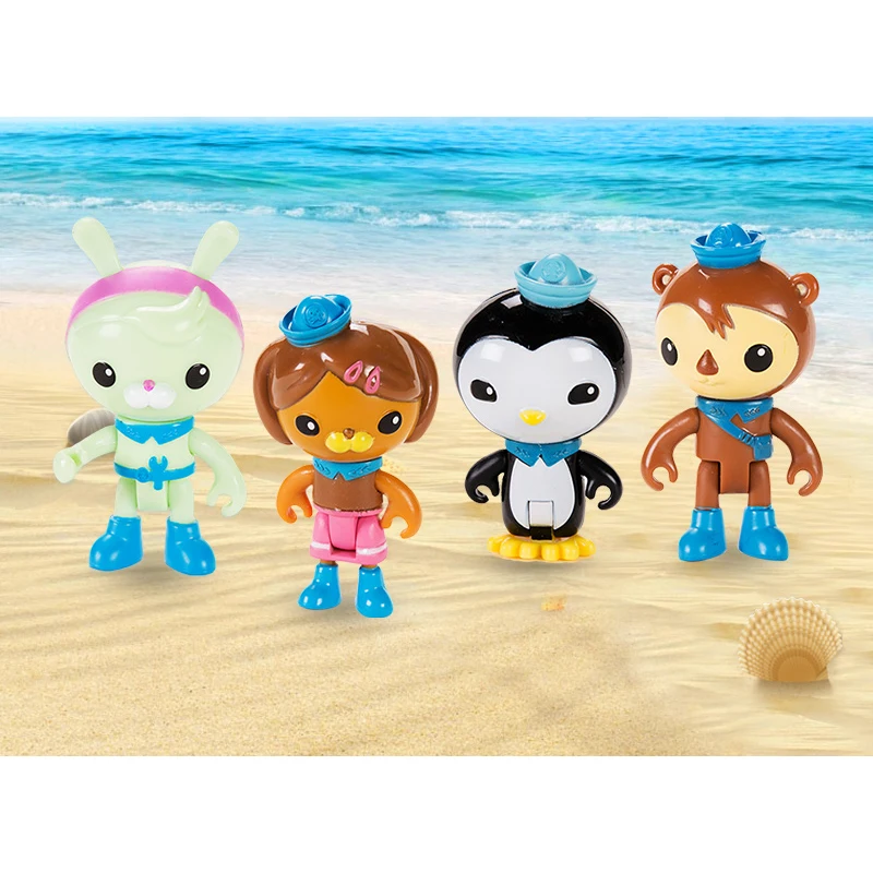 8 Gabals/Iestatīt Octonauts Okeāna Piedzīvojumu Komanda Rīcības Rotaļlietas Attēls Brilles Kwazii Peso Karikatūra Modeli, Rotaļlietas, Bērnu Dzimšanas Dienas Dāvana