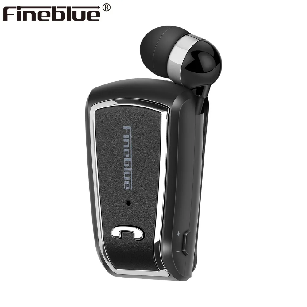 Fineblue F-V3 Bezvadu uzņēmējdarbības Bluetooth Austiņas Sports Vadītāja Auriculares Austiņas Teleskopiskie Klipu par stereo earbuds ar Mic