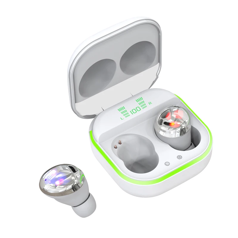 XVIDA S190 Bezvadu Bluetooth 5.0 Austiņas sporta Earbuds TWS Austiņas HIFI Spēles Austiņas ar uzlādes bin visiem viedtālrunis